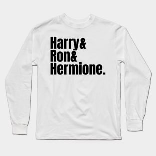 Harry & Ron & Hermione Long Sleeve T-Shirt
